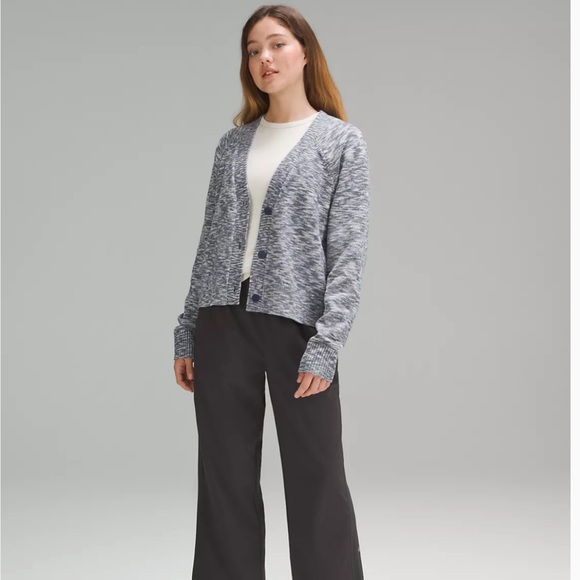 NWOT Lululemon boxy cotton-blend cardigan